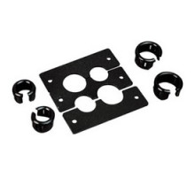 WIREMOLD  AV9012BK   Audio/Video Cable Kit, 3-Plate, 4-Opening, 2.2