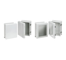 HOFFMAN ENCLOSURES INC  VJB1412HWPL2   Flat Hinged Latch Wndw Cvr Encl, Size/Dims: 15.32x13.30x6.70, Material/Finish: Fiberglass