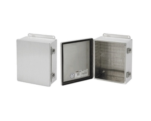 HOFFMAN ENCLOSURES INC  A8064CHAL   J Box, Type 12 Hinged Cover, Size/Dims: 8.00x6.00x4.00, Material/Finish: Aluminum