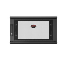 APC BY SCHNEIDER ELECTRIC  AR106SH4   APC NetShelter 6U Wallmount Rack Enclosure Cabinet Single Hinged Switch Depth