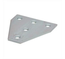 B-LINE  B532ZN   Five Hole Tee Gusset Plate, Zinc Plated