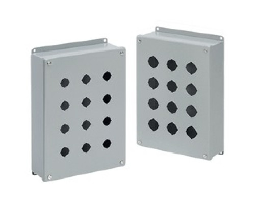 HOFFMAN ENCLOSURES INC  E12PBG   PB Enclosure, Size/Dims: 12PB x 22.5mm, Material/Finish: Steel/Gray