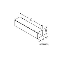 HOFFMAN ENCLOSURES INC  F88G24   Wireway Straight Section, Type 1, 8