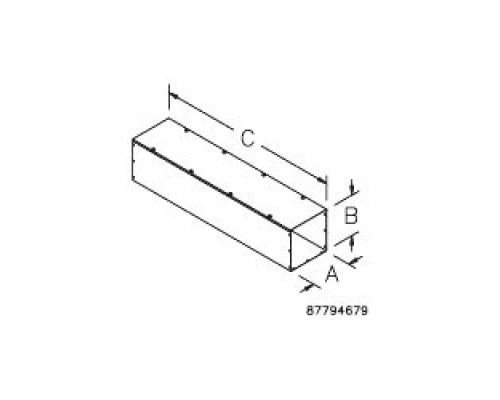 HOFFMAN ENCLOSURES INC  F88G48   Wireway Straight Section, Type 1, 8