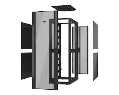 APC BY SCHNEIDER ELECTRIC  AR3307X674   NetShelter SX 52U 600mm Wide x 1200mm Deep Enclosure with Sides Black