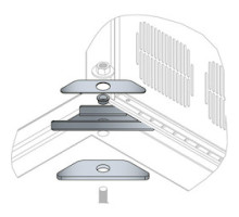 MIDDLE ATLANTIC PRODUCTS  BGR-ISO-Z4   Seismic Brackets, Isolating, BGR Series