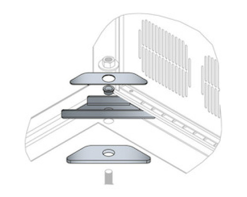 MIDDLE ATLANTIC PRODUCTS  BGR-ISO-Z4   Seismic Brackets, Isolating, BGR Series