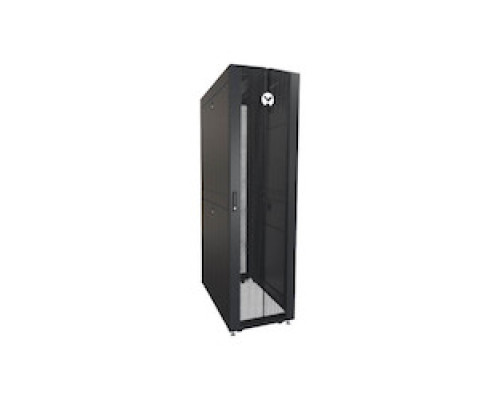 VERTIV  VR3105   Server Rack, 45U, 2132mm x 600mm x 1100mm, Single Perforated Front Door, Split Rear Doors, 3000 lbs Static Load Capacity, Black