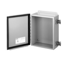 HOFFMAN ENCLOSURES INC  A806CHQR   J Box, Type 12 Hinged Cover QR, Size/Dims: 8.00x6.00x3.50, Material/Finish: Steel/Gray