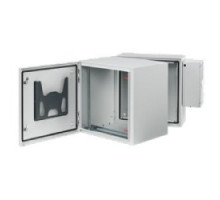 HOFFMAN ENCLOSURES INC  PTHS242428G4A   Protek Double-Hinge Wall Cabinet, 12U, Solid Door AC, Nema Type 4, 12, 24