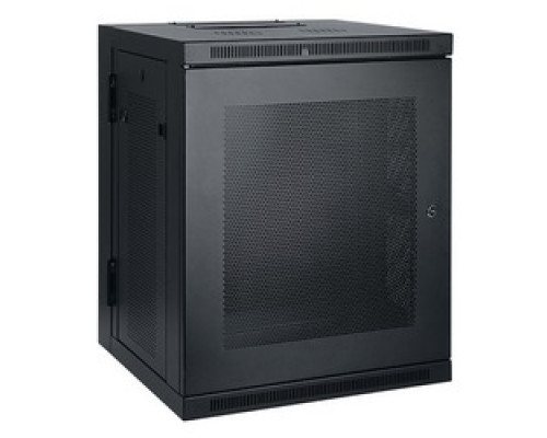 TRIPP LITE  SRW15US   Tripp Lite 15U Low-Profile Wall-Mount Rack Enclosure Cabinet, Double Hinge, Removable Side Panels, 30H x 24W x 22D