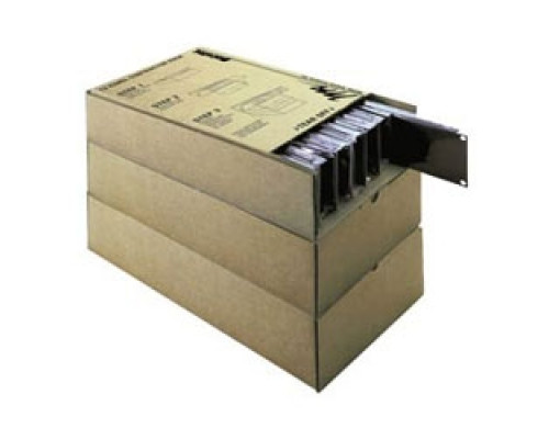 MIDDLE ATLANTIC PRODUCTS  EB1-CP12   Blank Panel, 1 RU, Steel, Flanged, 12 pc. Contractor Pack