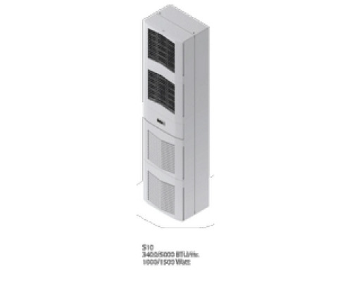 HOFFMAN ENCLOSURES INC  S101026G050   Air Conditioner, 3400BTU, 230V 50 60 Hz 1000W, Size/Dims: 37.40X15.70X10.20, Material: Steel, Finish: Lt Gray