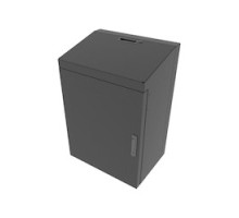 MIDDLE ATLANTIC PRODUCTS  VWM-SD-6-36K-BW   6 SP. Low Profile Wall Rack, Solid Top, Black