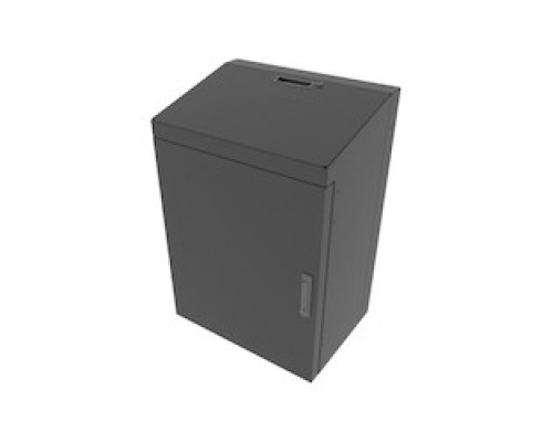 MIDDLE ATLANTIC PRODUCTS  VWM-SD-6-36K-BW   6 SP. Low Profile Wall Rack, Solid Top, Black