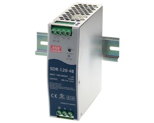 BLACK BOX NETWORK SERVICES  SDR-120-48   DIN Rail Industrial Power Supply - 120W, 48VDC