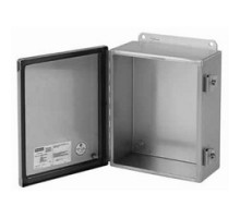 HOFFMAN ENCLOSURES INC  A8064CHNFSS   Junction box, Type 4x, continuous-hinge cover with clamps, stainless steel type 304, 8