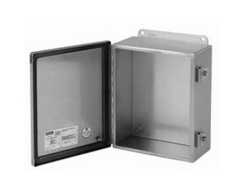 HOFFMAN ENCLOSURES INC  A8064CHNFSS   Junction box, Type 4x, continuous-hinge cover with clamps, stainless steel type 304, 8