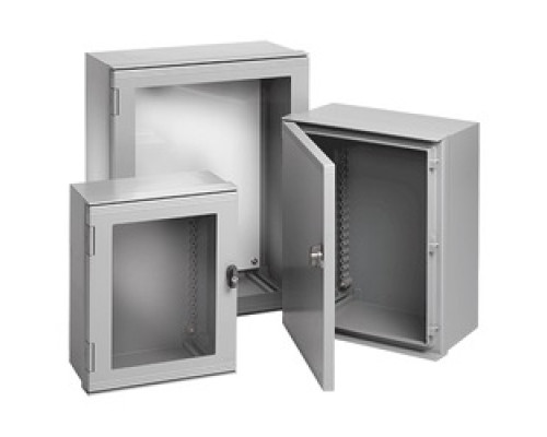 HOFFMAN ENCLOSURES INC  UU606030W   Type 4X Encl./ Window Door, Size/Dims: 625x612x329mm, Material/Finish: Fiberglass
