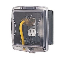 THOMAS & BETTS  2CKPM-BR-BULK   Two Gang Universal While-In-Use Extra Duty Weatherproof Cover, Depth 2-7/8 Inches, Bronze, Non-Metallic