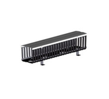 LEVITON  8980L-VFO   Cable Management Duct, Front Only, Vertical, Rack Mount, 8