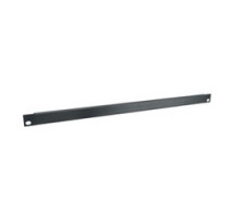 MIDDLE ATLANTIC PRODUCTS  BL1/2   P5512 1/2 Space Flanged Aluminum Blank Panel, 1/2 RU, 19 Inch Width x 0.518 Inch Depth x 0.875 Inch Height, Aluminum, Black Brushed and Anodized