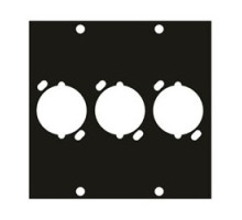 MIDDLE ATLANTIC PRODUCTS  UNIV3   UCP Module, Three XLR Female Punchouts