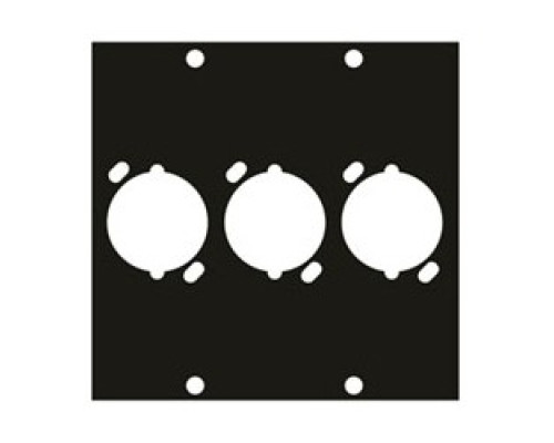 MIDDLE ATLANTIC PRODUCTS  UNIV3   UCP Module, Three XLR Female Punchouts