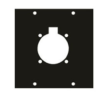 MIDDLE ATLANTIC PRODUCTS  4SC1   UCP Module, One Circular Flange Punchouts
