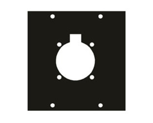 MIDDLE ATLANTIC PRODUCTS  4SC1   UCP Module, One Circular Flange Punchouts