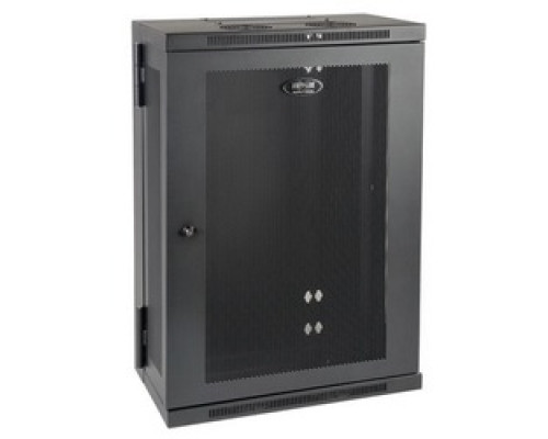 TRIPP LITE  SRW18US13  SRW18US13  Tripp Lite 18U Low-Profile Wall-Mount Rack Enclosure Cabinet, Double Hinge, Removable Side Panels, 36H x 24W x 13D