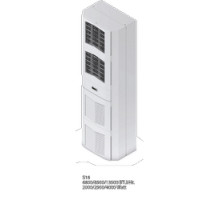 HOFFMAN ENCLOSURES INC  S162546G050   Air Conditioner, 8500BTU, 400 460V 50 60 Hz 2500W, Size/Dims: 62.20X15.70X11.60, Material: Steel, Finish: Lt Gray