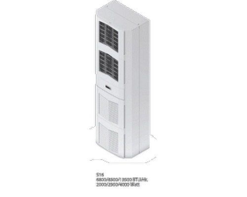 HOFFMAN ENCLOSURES INC  S162526G050   Air Conditioner, 8500BTU, 230V 50 60 Hz 2500W, Size/Dims: 62.20X15.70X11.60, Material: Steel, Finish: Lt Gray