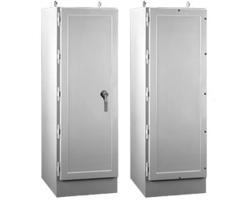 HOFFMAN ENCLOSURES INC  A722525FGFS3PT   Free-stand 1Dr 4X Enc, 3Pt Latch, Size/Dims: 72.00x25.00x24.50, Material/Finish: Fiberglass
