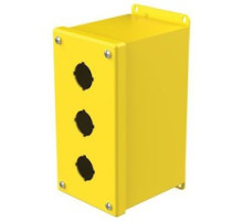 HOFFMAN ENCLOSURES INC  E3PBXY   Type 12, Type 13 Indoor 3 Hole 30.5-mm Push Button Extra Deep Steel Enclosure Yellow
