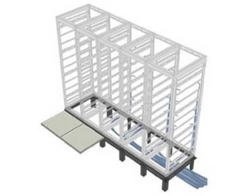 MIDDLE ATLANTIC PRODUCTS  RIB-2-DRK-36   Riser Base, 2 Bay, 36