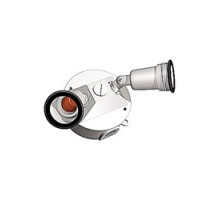 THOMAS & BETTS  S212WHE-RL   Round Standard LampHolder Cover, Diameter 4-1/8 Inches, Hub Size 1/2 Inch, White, Aluminum, One Tapped Hole, with Gasket, Screws, and Plugs