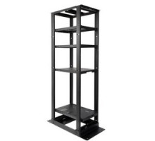 COMMSCOPE ENTERPRISE SOLUTIONS 760082560 RK4P45-36A 36 in 914 mm D x 7 ft 2134 mm H - 19 in 482.6 mm Al Equipment Rack 45U 12-24 Tapped Rails, Black