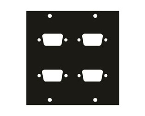 MIDDLE ATLANTIC PRODUCTS  4DB9   UCP Module, Four DB9 Punchouts