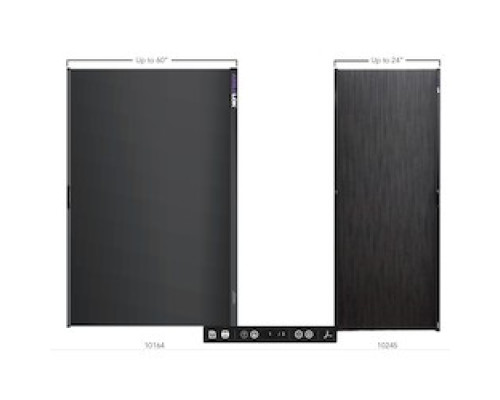 UPSITE TECHNOLOGIES  10164-LG   Designed for 48-50U cabinets, the AisleLok Adjustable Rack Gap Panel is an ideal solution for closing off gaps between racks