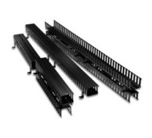 LEVITON  4980L-VFR   Cable Management Duct, Slotted, Vertical Front and Rear, Rack Mount, 5