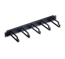 LEVITON  49253-LPM   Cable Manager, Horizontal, Flat, 5-Ring, Rack Mount, 1RU, 19
