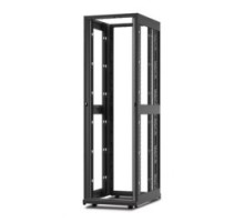 APC BY SCHNEIDER ELECTRIC  AR3812   NetShelter AV 42U 600 mm wide x 825 mm deep enclosure 10-32 threaded rails no sides/roof/doors, black