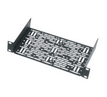 MIDDLE ATLANTIC PRODUCTS  HR-UMS1-5.5   1 Space Mount Shelf, 1 RU, 10.4 Inch Width x 5.5 Inch Depth x 1.75 Inch Height, Steel, Black Powder Coat