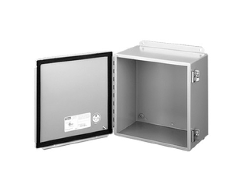 HOFFMAN ENCLOSURES INC  A10108CH   Continuous Hinge w Clamps 12, Size/Dims: 10.00x10.00X8.00, Material: Mild Steel, Finish: Gray