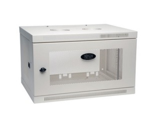 TRIPP LITE  SRW6UW  SRW6UW  Tripp Lite 6U Low-Profile Wall-Mount Rack Enclosure Cabinet, White, Removable Side Panels, 15H x 24W x 18D