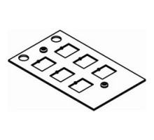 WIREMOLD CRFB-6COM-4  Communication Floor Box Plate, 5-7/32