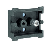 HOFFMAN ENCLOSURES INC  ADIN3PA42   Din 3 adhesize Mt 42mm Qty 5, Size/Dims: 0.47x1.65x1.42, Material: Plastic, Finish: Black