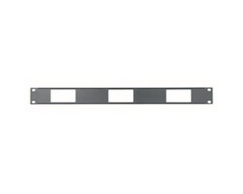 MIDDLE ATLANTIC PRODUCTS  DECP-1X3   Panel, 1 RU, Accepts 3 Decora Devices