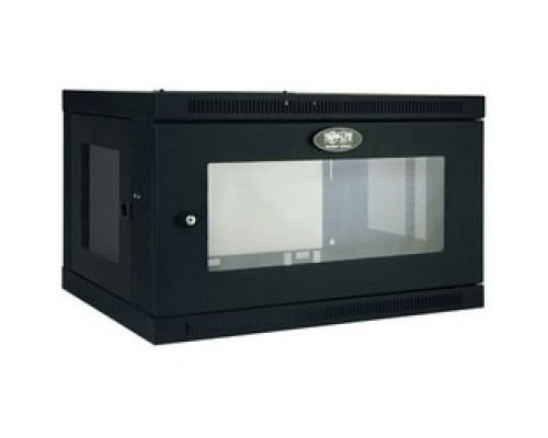 TRIPP LITE  SRW6UG   Tripp Lite 6U Low-Profile Wall-Mount Rack Enclosure Cabinet with Clear Acrylic Window, Removable Side Panels, 15H x 24W x 18D